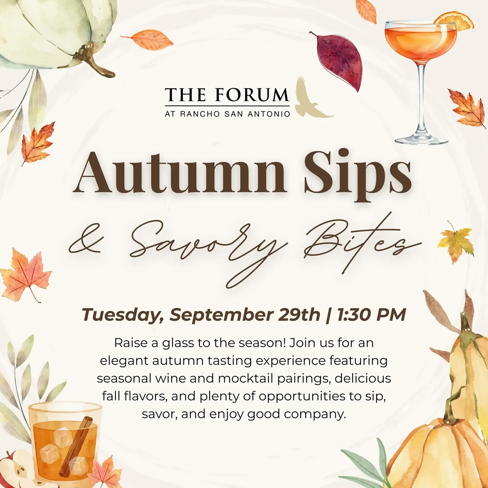 Autumn sips event