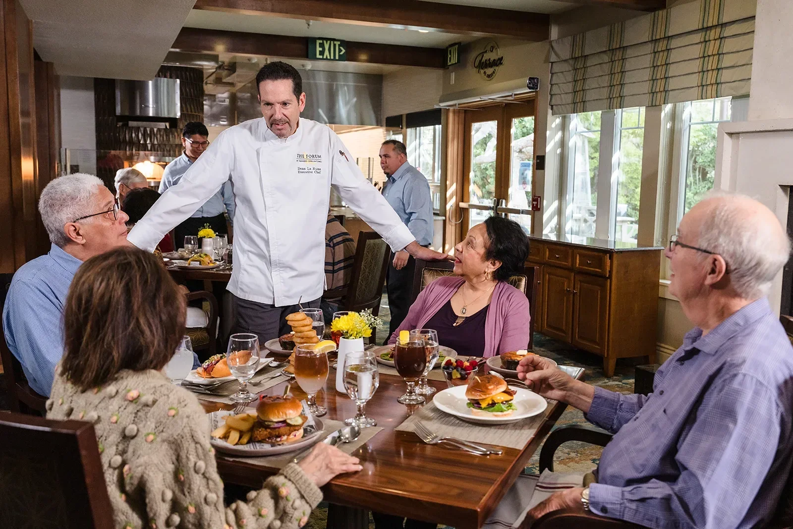 Chef and Group at Dinner