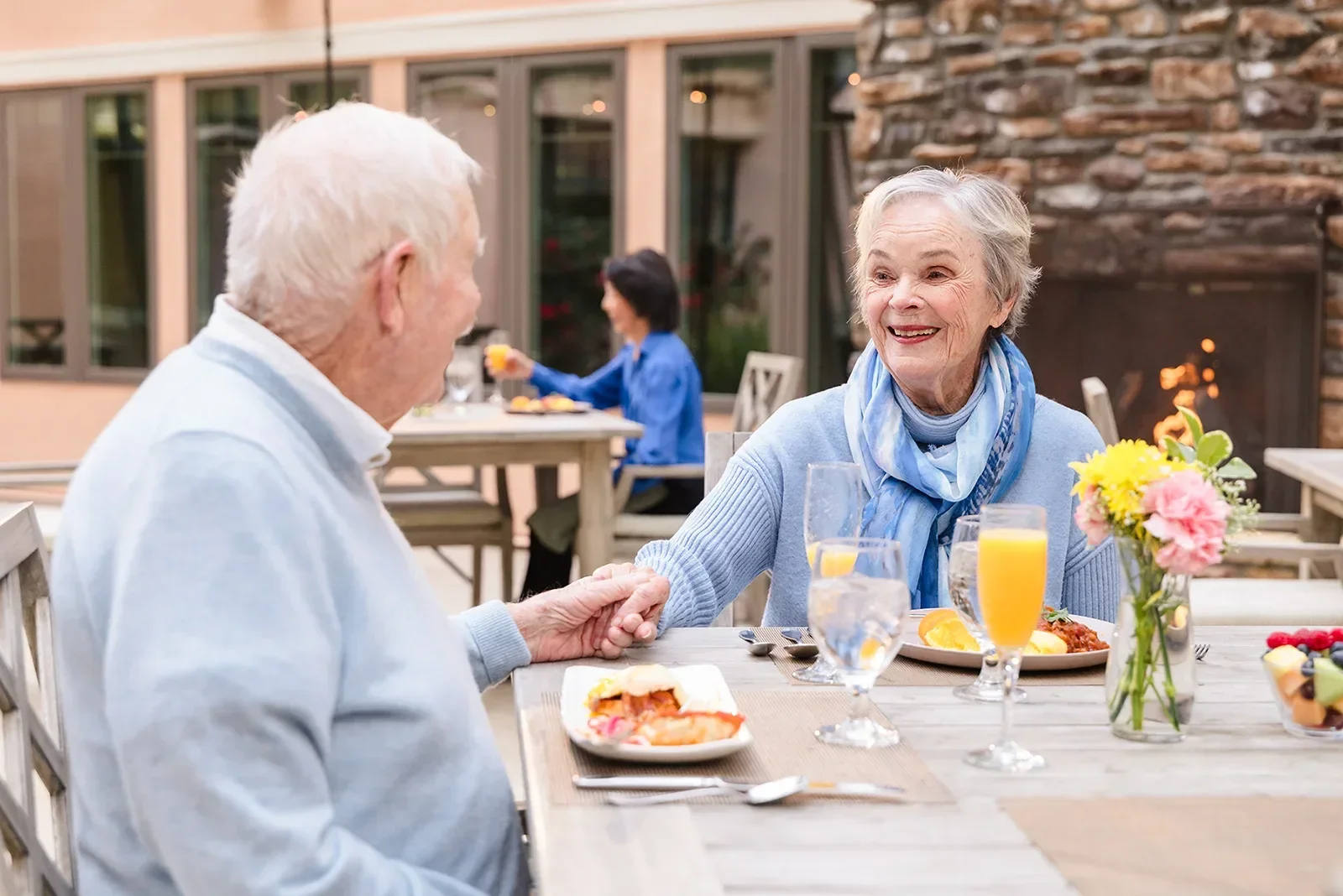 Couple at Lunch