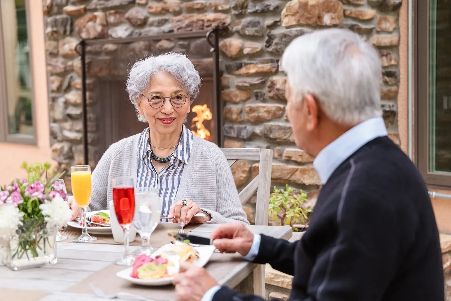 Couple At Lunch