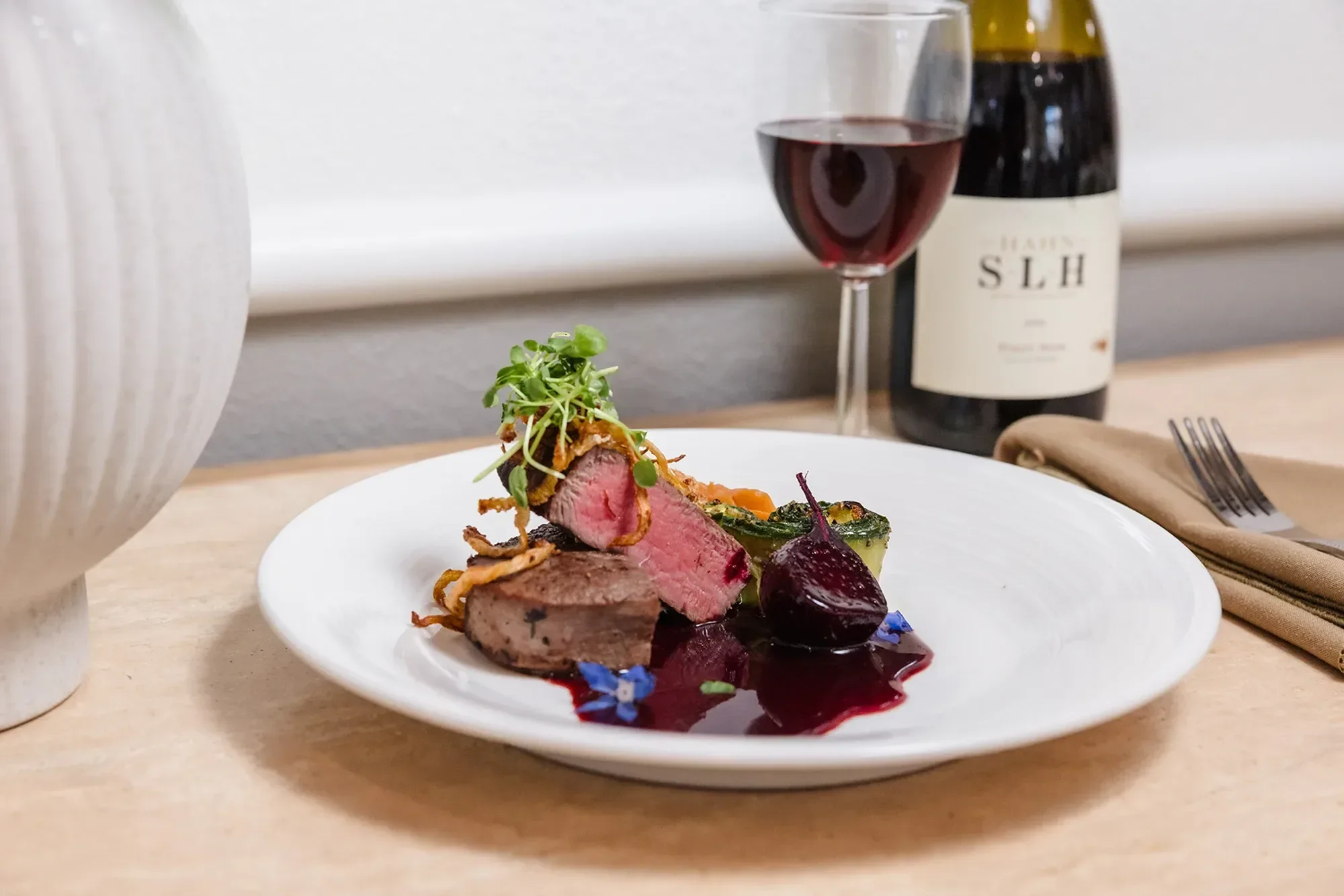 Steak and Wine